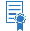 Research Study Icon Blue